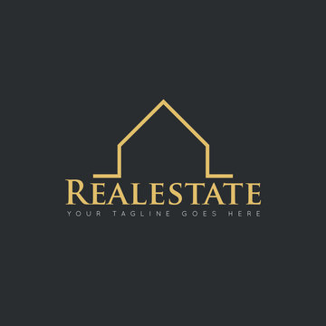 Real estate logo and icon vector design template