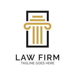 Law Firm Logo Design Inspiration, Vector illustration