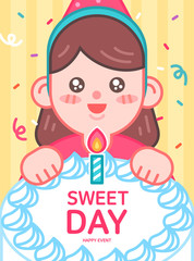 Birthday Event Illustration