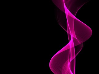Abstract shiny color pink wave design element