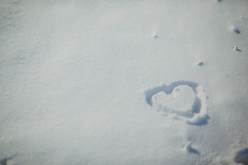 heart in the snow