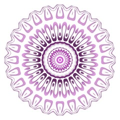 Light purple color mandala decoration. Vector illustration. Tribal ethnic fashion motif for paper, textile.