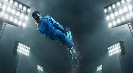 Freestyle aerials skiing