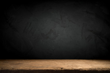 background of barrel and worn old table of wood