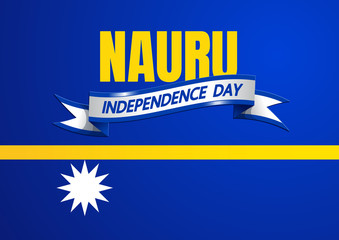 nauru independence day, background, vector illustration.