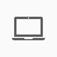 laptop icon, laptop computer vector