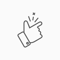 snap of the fingers icon