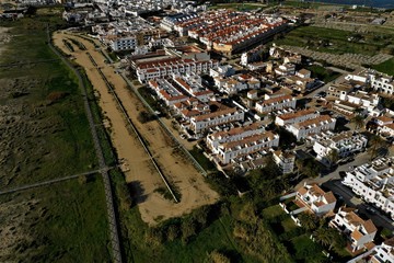 Zahara de los Atunes in Andalusien aus der Luft