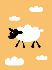 Sheep in the clouds