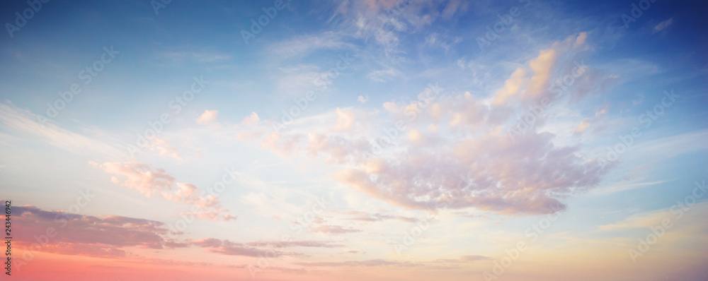 Canvas Prints Cloudy sky colorful background