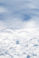 fluffy snow as a background