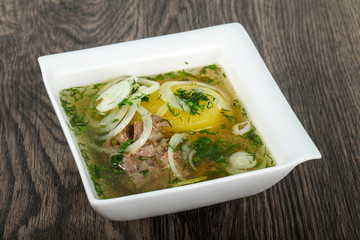 Caucasian meat soup - Hashlama