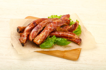 Smoked pork ribs