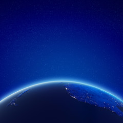 East Australia and New Zealand city lights