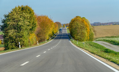 Fototapeta premium street at autumn time