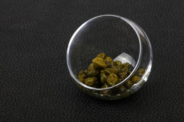 Capers in the bowl