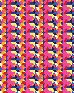 Vector seamless template, modern geometric background, repeating pattern © KatarinaF