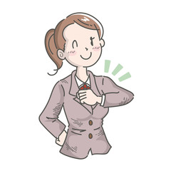 頼りになる会社員・女性