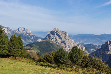 Fototapeta premium Urkiola natural park in Vizcaya, Spain