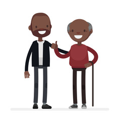 Cute characters vector illustration