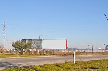 Fototapeta na wymiar billboard on a highway