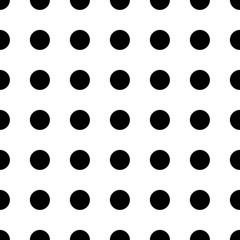 Seamless vector dotted pattern isolated on white