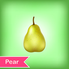 Vector Illustration Of Pear