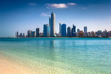 Fotobehang De horizon van Abu Dhabi, de V.A.E © Sergey Kelin