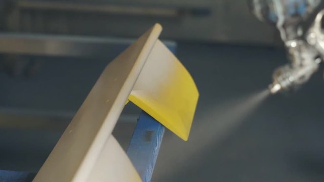 painting products in the shop