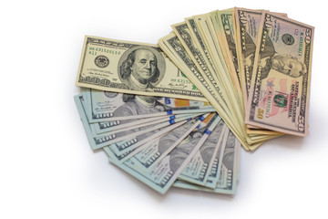 a lot of dollars money