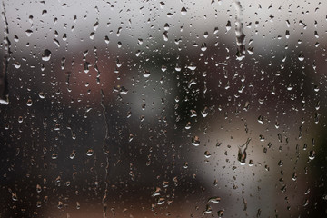 rainy days,rain drops on the window