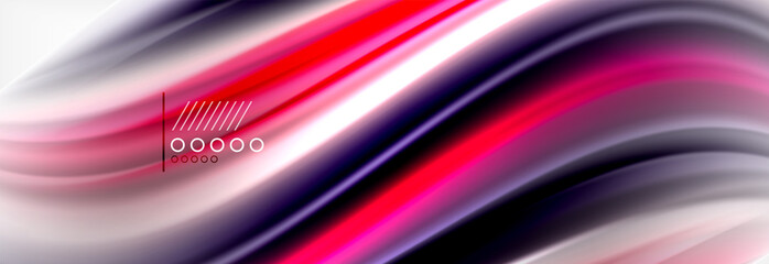 Smooth liquid blur wave background, color flow concept, illustration