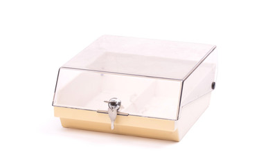 Empty floppy disk box