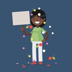 Cute people celebrating - Vector illustration