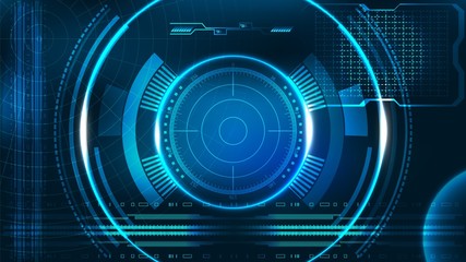 HUD UI business app futuristic user interface HUD  Infographic elements abstract virtual graphic touch user interface UI hud infographic interface screen monitor radar web elements Vector illustration
