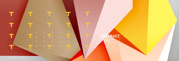 3d polygonal shape geometric background, triangular modern abstract composition