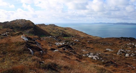 Cliffs overlooking the Atlantic ocean west Cork Ireland