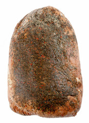 Ham in spices, isolated on white background