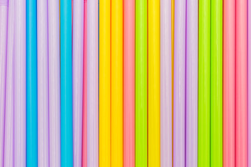 Obraz premium Straws plastic drinking background, Straw plastic straw drink.