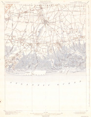 1900, U.S.G.S. Map of Hempstead, Long Beach, Long Island, New York