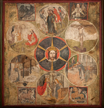 Meditationsbild des Niklaus von Fl&uuml;e, Sachseln, Obwalden, Schweiz
