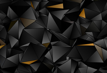 Fototapeta premium Triangular 3d, modern background
