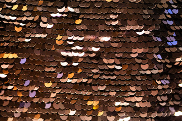 decorative glamorous surface of small shiny scales, background, texture