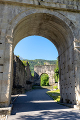Fototapeta na wymiar Arch of August, Roman monument in Susa
