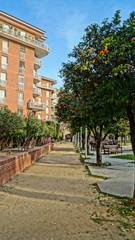  Barcelona, ​​Spain. Walking through the streets of European cities
