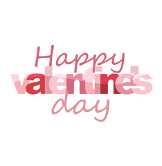 Fototapeta premium Happy valentines day - love you - banner poster