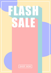Retro simple colors flash sale background