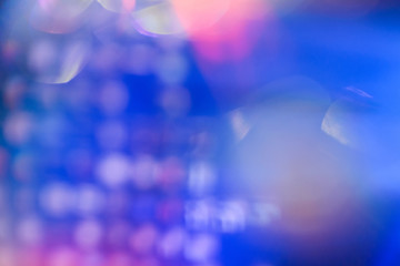 shiny spots. lens flare. blurred defocused bright light.colorful abstract blur bokeh light.