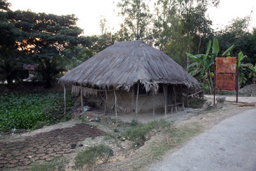 Fototapeta na wymiar Bengali village Baidyapur, India.