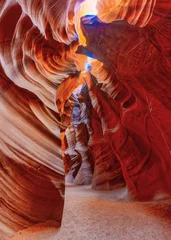 Fotobehang Antelope Canyon is een slotcanyon in het Amerikaanse zuidwesten. © BRIAN_KINNEY